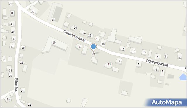 Granowiec, Odolanowska, 15, mapa Granowiec