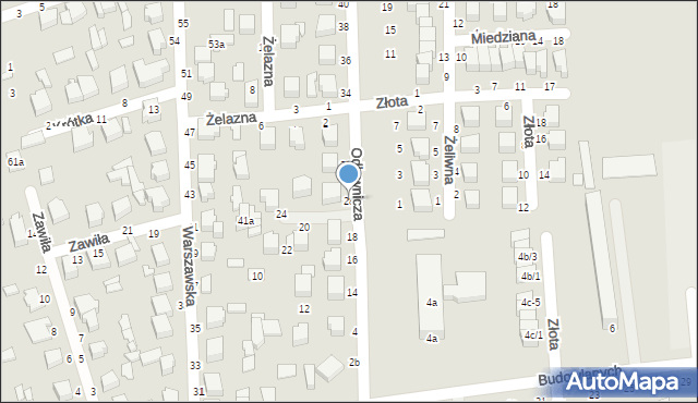 Koluszki, Odlewnicza, 28, mapa Koluszki