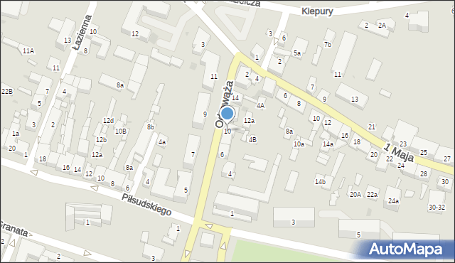 Końskie, Odrowąża Iwo, 10, mapa Końskie