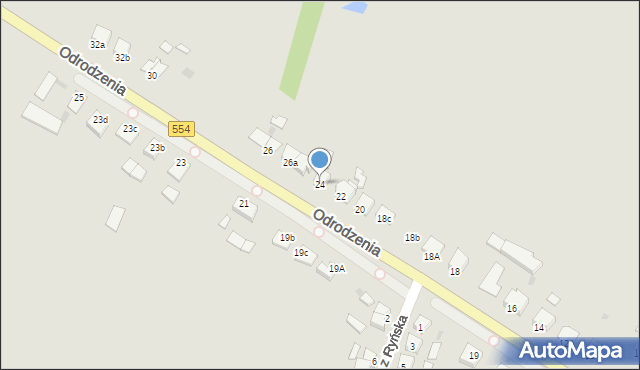 Kowalewo Pomorskie, Odrodzenia, 24, mapa Kowalewo Pomorskie