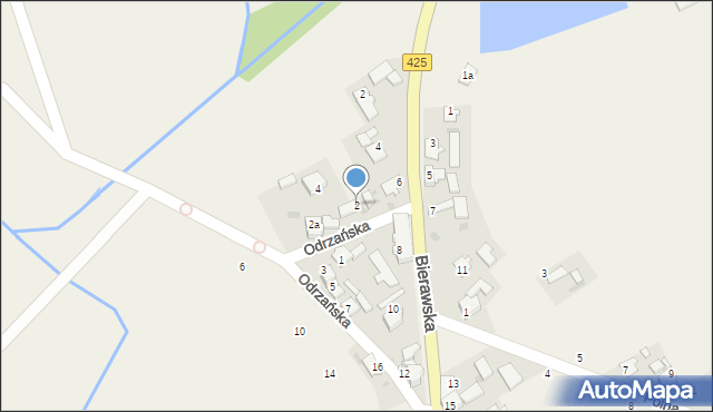 Lubieszów, Odrzańska, 2, mapa Lubieszów