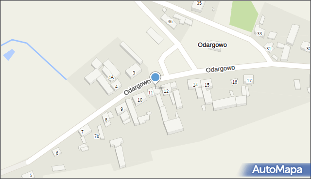 Odargowo, Odargowo, 11a, mapa Odargowo