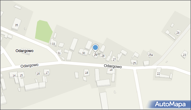 Odargowo, Odargowo, 29, mapa Odargowo