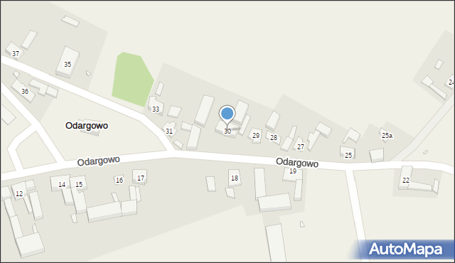 Odargowo, Odargowo, 30, mapa Odargowo