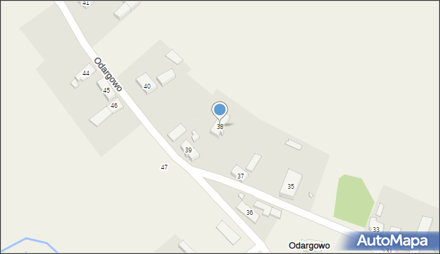 Odargowo, Odargowo, 38, mapa Odargowo