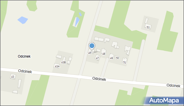 Odcinek, Odcinek, 46, mapa Odcinek