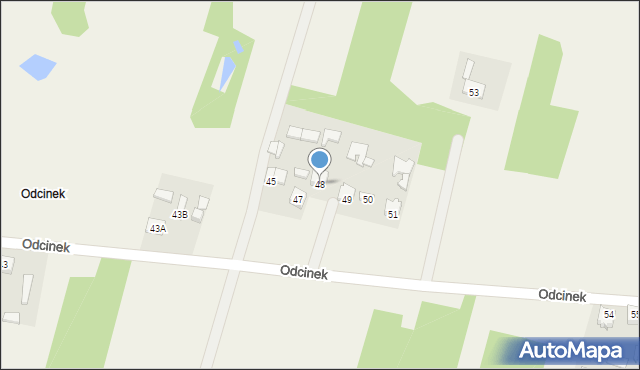 Odcinek, Odcinek, 48, mapa Odcinek