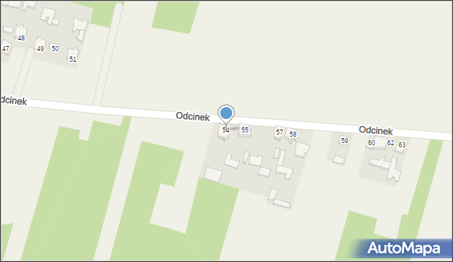 Odcinek, Odcinek, 54, mapa Odcinek