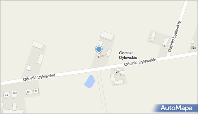 Odcinki Dylewskie, Odcinki Dylewskie, 6, mapa Odcinki Dylewskie