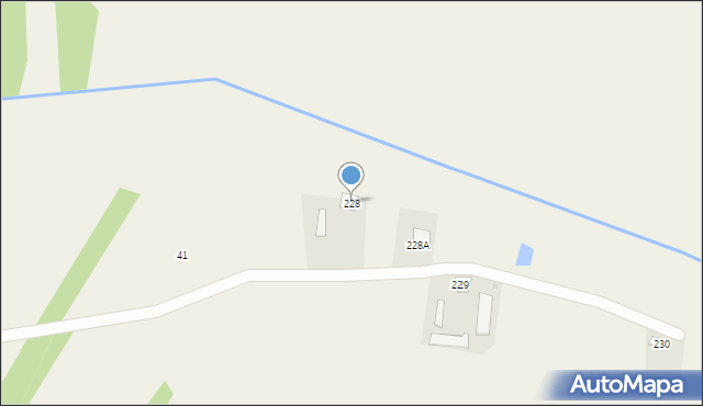 Odechów, Odechów, 228, mapa Odechów