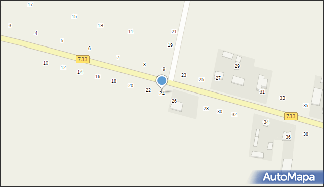 Odechów, Odechów, 24, mapa Odechów