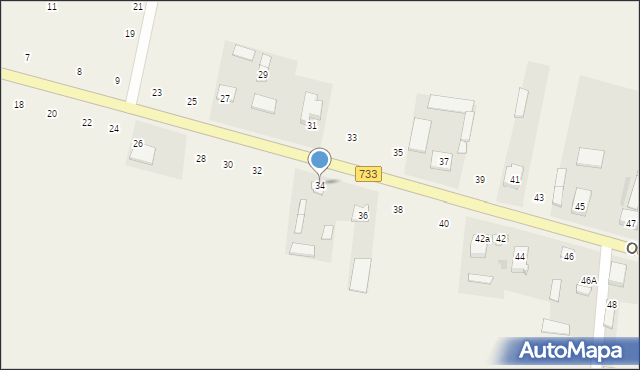 Odechów, Odechów, 34, mapa Odechów