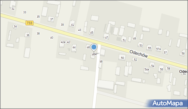 Odechów, Odechów, 46A, mapa Odechów