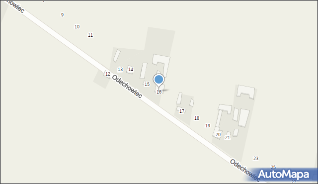 Odechowiec, Odechowiec, 16, mapa Odechowiec