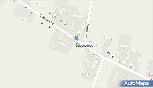 Odechowiec, Odechowiec, 48, mapa Odechowiec