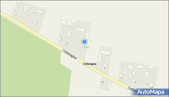 Odletajka, Odletajka, 7, mapa Odletajka