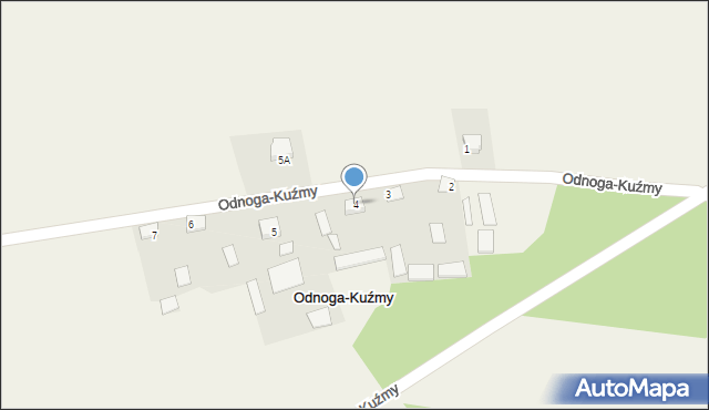 Odnoga-Kuźmy, Odnoga-Kuźmy, 4, mapa Odnoga-Kuźmy