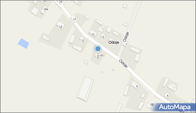 Odoje, Odoje, 11, mapa Odoje