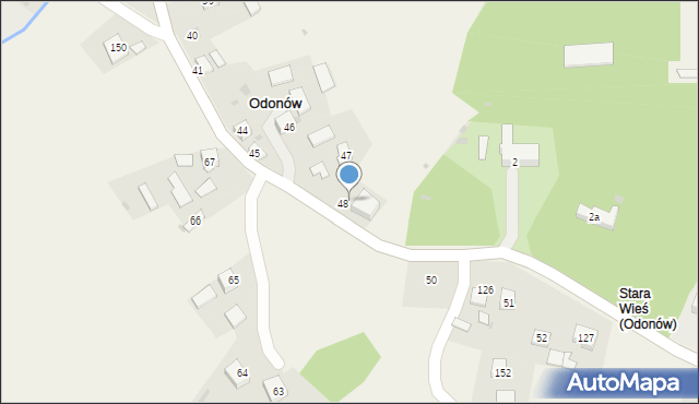 Odonów, Odonów, 49, mapa Odonów