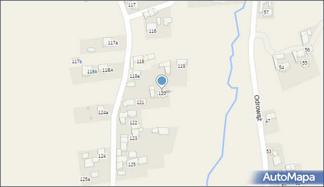 Odrowąż, Odrowąż, 120, mapa Odrowąż