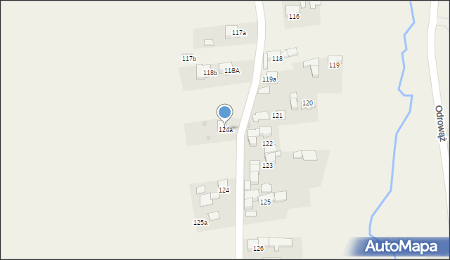 Odrowąż, Odrowąż, 124a, mapa Odrowąż