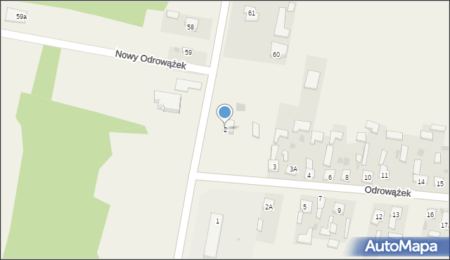 Odrowążek, Odrowążek, 2, mapa Odrowążek