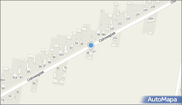 Odrowążek, Odrowążek, 98A, mapa Odrowążek