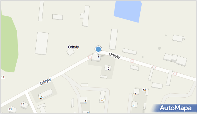 Odryty, Odryty, 6, mapa Odryty