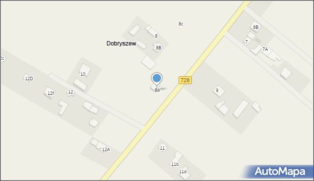 Odrzywołek, Odrzywołek, 8A, mapa Odrzywołek