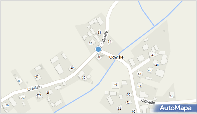 Odwiśle, Odwiśle, 31, mapa Odwiśle