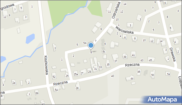 Pobiedziska, Odrzańska, 4, mapa Pobiedziska