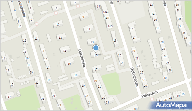 Police, Odrzańska, 15, mapa Police