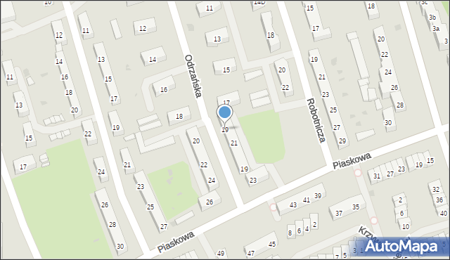 Police, Odrzańska, 19, mapa Police