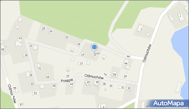 Potępa, Odmuchów, 12, mapa Potępa