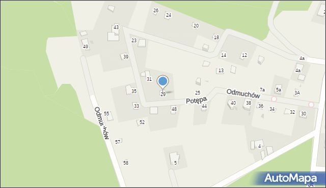 Potępa, Odmuchów, 29, mapa Potępa