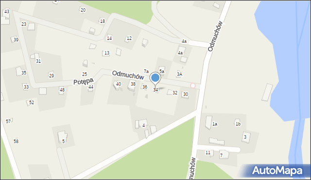 Potępa, Odmuchów, 34, mapa Potępa