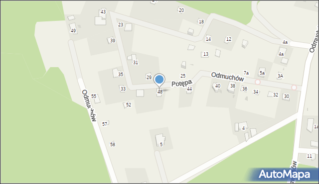 Potępa, Odmuchów, 48, mapa Potępa