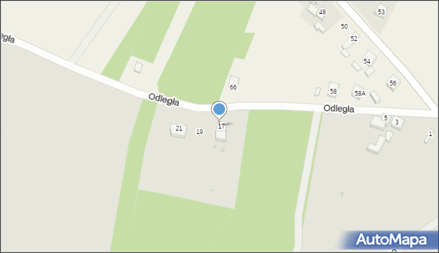 Radomsko, Odległa, 7, mapa Radomsko