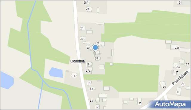 Rogów, Odludna, 20a, mapa Rogów