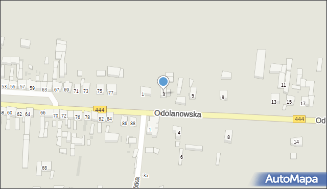 Sulmierzyce, Odolanowska, 3, mapa Sulmierzyce