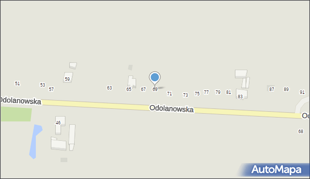 Sulmierzyce, Odolanowska, 69, mapa Sulmierzyce