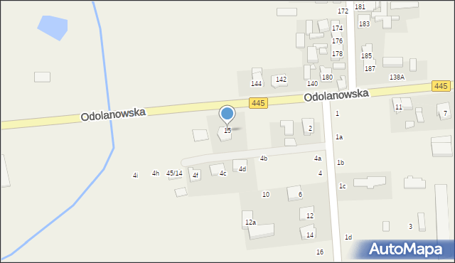 Topola Wielka, Odolanowska, 15, mapa Topola Wielka