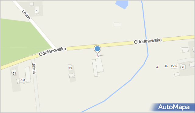 Topola Wielka, Odolanowska, 17, mapa Topola Wielka