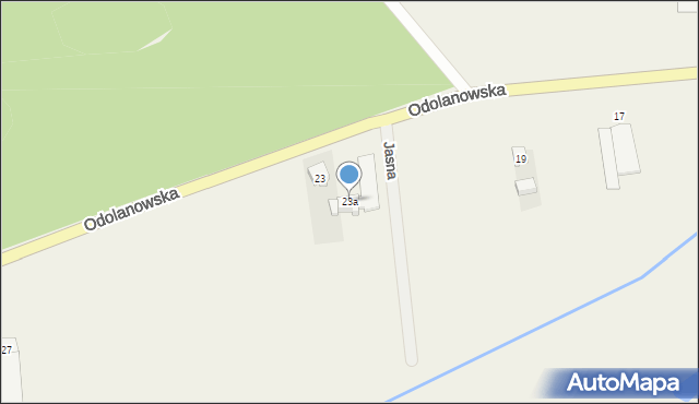 Topola Wielka, Odolanowska, 23a, mapa Topola Wielka