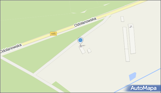 Topola Wielka, Odolanowska, 33, mapa Topola Wielka