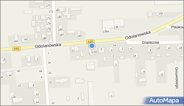 Topola Wielka, Odolanowska, 7, mapa Topola Wielka