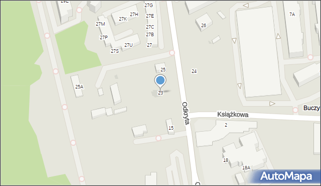 Warszawa, Odkryta, 23, mapa Warszawy