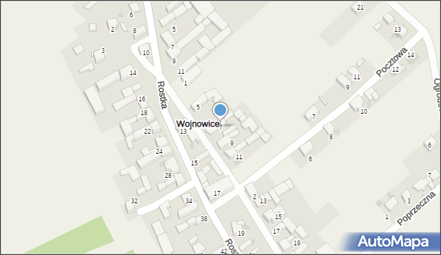 Wojnowice, Odrodzenia, 7, mapa Wojnowice