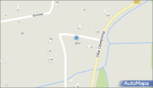 Brzeszcze, Ofiar Oświęcimia, 63A, mapa Brzeszcze