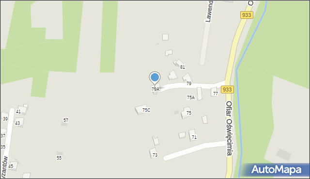 Brzeszcze, Ofiar Oświęcimia, 79A, mapa Brzeszcze